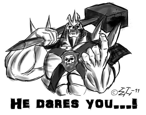 Shao Kahn MK Fan Art by RacoonCake -- Fur Affinity [dot] net