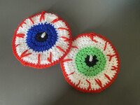 (FS) Crochet Eye Coasters