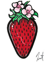 Strawberry with Flowers