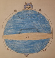 Inflated Michiru Kagemori (Violet 2005 suit)