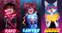 Happy Glowy Badges | Full Color