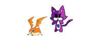 Blueberry and Patamon