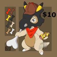 (SOLD) Inverse Cubone Adopt