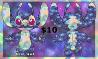 (SOLD) Opal Galaxy Alien Experiment Adopt