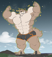 Bulking Giant Wolf