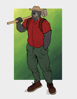 Hard working bear