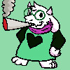 Ralsei smoking a fat blunt - 100x100 icon commission by ...