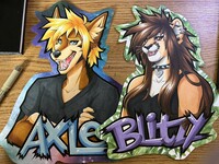 Axle and Blitzy Badges
