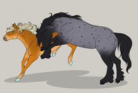 Frolicking Friends(Flat color)
