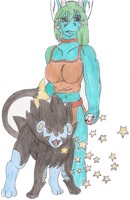 Dragoness and Luxray