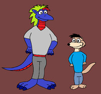 John Otter and Welsh Dragon