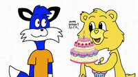 Birthday Bear Says Happy Birthday To Nick The Fox