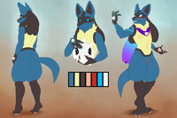 Gabriel Ref Sheet - Nude (SFW)