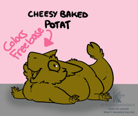 colors free - cheesy baked potat
