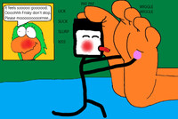 Frisky Starr Licks Toesy's Feet