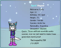 Character card-- April Hague