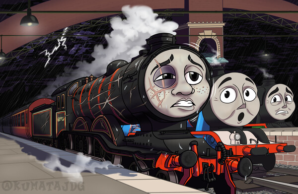 Grace Gordon and Flying Scotsman by Kumata Fur Affinity dot net