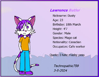 Character card-- Lawrence Butler