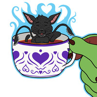 STICKER: Chibi Tea Cup Vayne