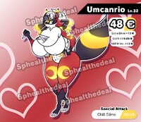 [SOLD]Umbreon x Lycanroc Lucario x Fusion ADOPT!
