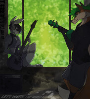 jamming with a friend