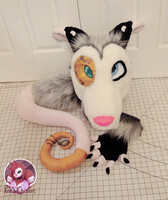 Steampunk opossum fursuit