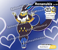 [SOLD] Renamon x Anubis (Palworld) Fusion ADOPT!