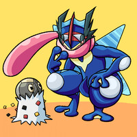 Ash Greninja & Spewpa