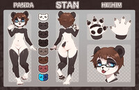 SFW Shaded Reference Sheet for Stan