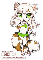 Beach Chibi Sticker - Selene
