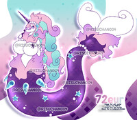 ✨ CLOSED - Primarina x Galarian Rapidash FUSION ADOPT