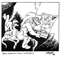 Damn Mammals Pinup calendars