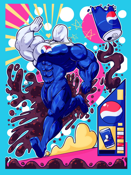 Pepsiman Desing by Mott the moth Fur Affinity dot net