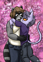 Clark and Kyle hug :3