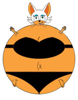 Rouge the bat bikini inflation version 2