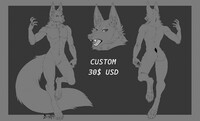 Custom YCH Fox Adopt! [OPEN] [30$ USD] 4 SLOTS