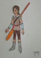 Asiza Fellowes with Viking Clothes