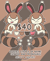 !! OPEN !! Skitty x Sentret Fusion Adopt