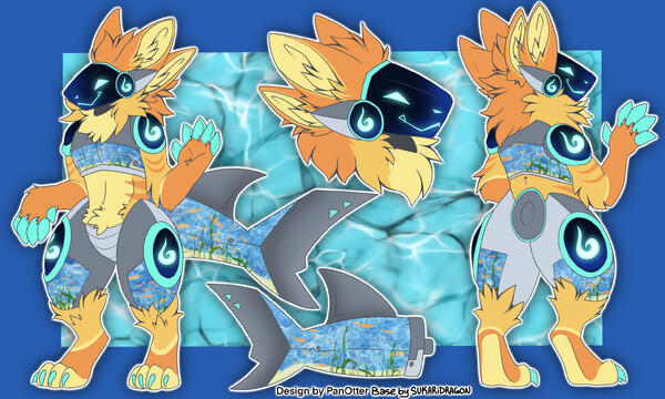 Aquatic Protogen Adoptable (OPEN) by PanOtterChan -- Fur Affinity [dot] net