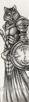 Warrior Wolf Bookmark