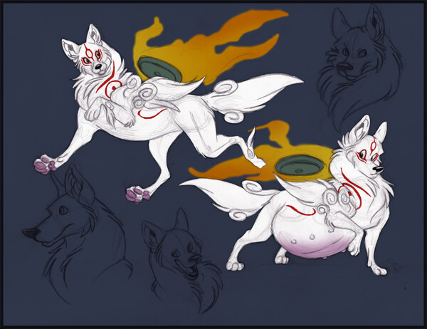 Okami Amaterasu~ by Snowsnow11 -- Fur Affinity [dot] net