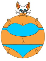 Rouge the bat bikini inflation