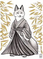 Inkwash Kitsune