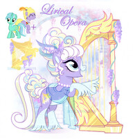 Open! Lyra + Lyrica Lilac fusion pony adopt!