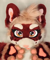 Custom fursuit partial raccoon 💖💖💖