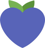 [Juicy July] Blueberry Heart Emoji