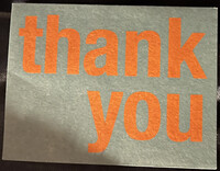 A "Thank You" Card
