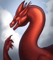 Feisty red Dragon