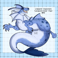 Leopard Seal Vaporeon Adoptable