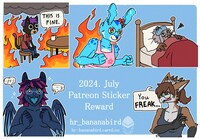 [Patreon reward] 2024 July stickers